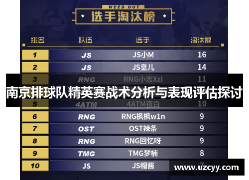 南京排球队精英赛战术分析与表现评估探讨